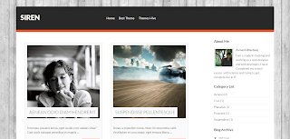 Siren Blogger Template II Is a Clean And Cimple Theme