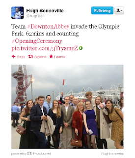 Downton Abbey cast at London 2012 Olympics