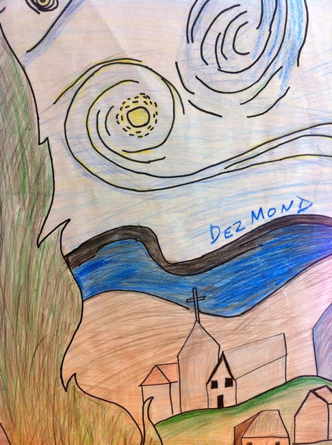 K-12 The Art Gallery: Van Gogh Inspired Starry Nights