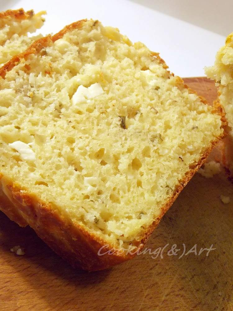 Ψωμί με φέτα & αρωματικά βότανα / Feta Cheese & Herb Loaf Cooking
