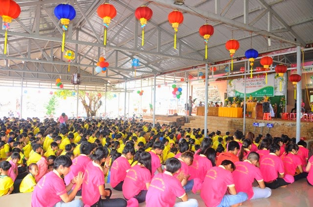 Bế mạc,khóa tu,mùa hè, chùa Hoa Khai, năm 2014