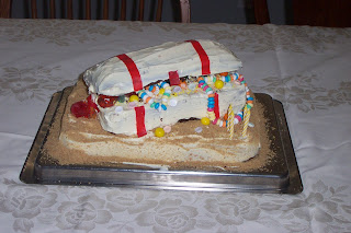 Buried Treasure Cake for Pirate Party