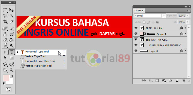 Cara mudah membuat banner di photoshop Cara mudah membuat banner di photoshop