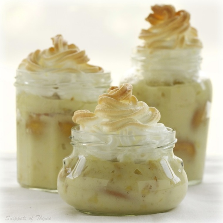 Thyme Banana Cream Pie in Jars!