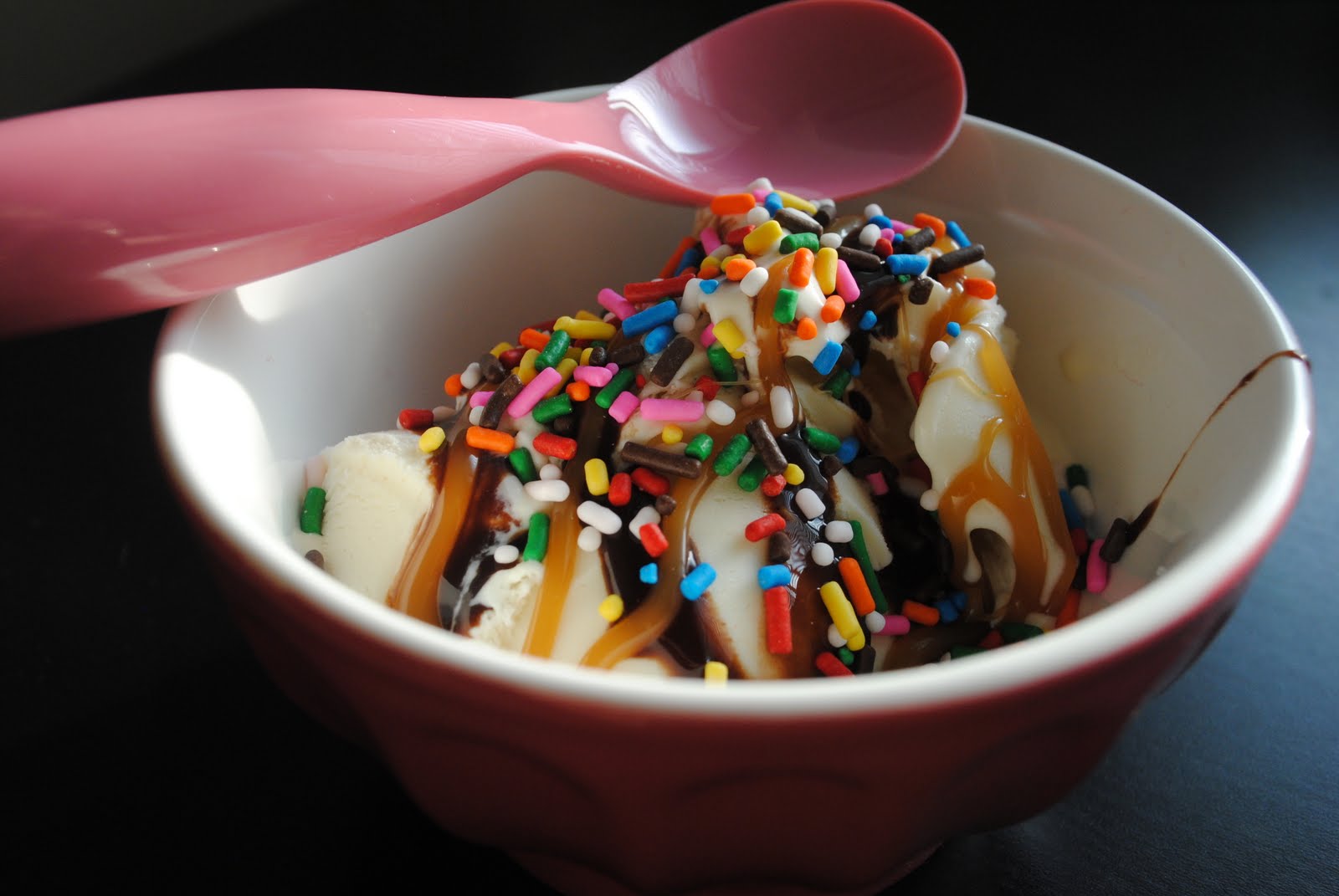 Pink Ice Cream Bowls