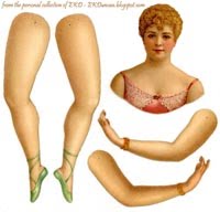 L & B Antique Paper Dolls