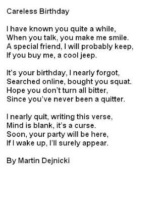 Funny Poems For Friends. funny birthday poems 2
