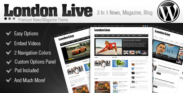London Live 3 In 1 - Magazine WordPress Theme Free Download by ThemeForest.
