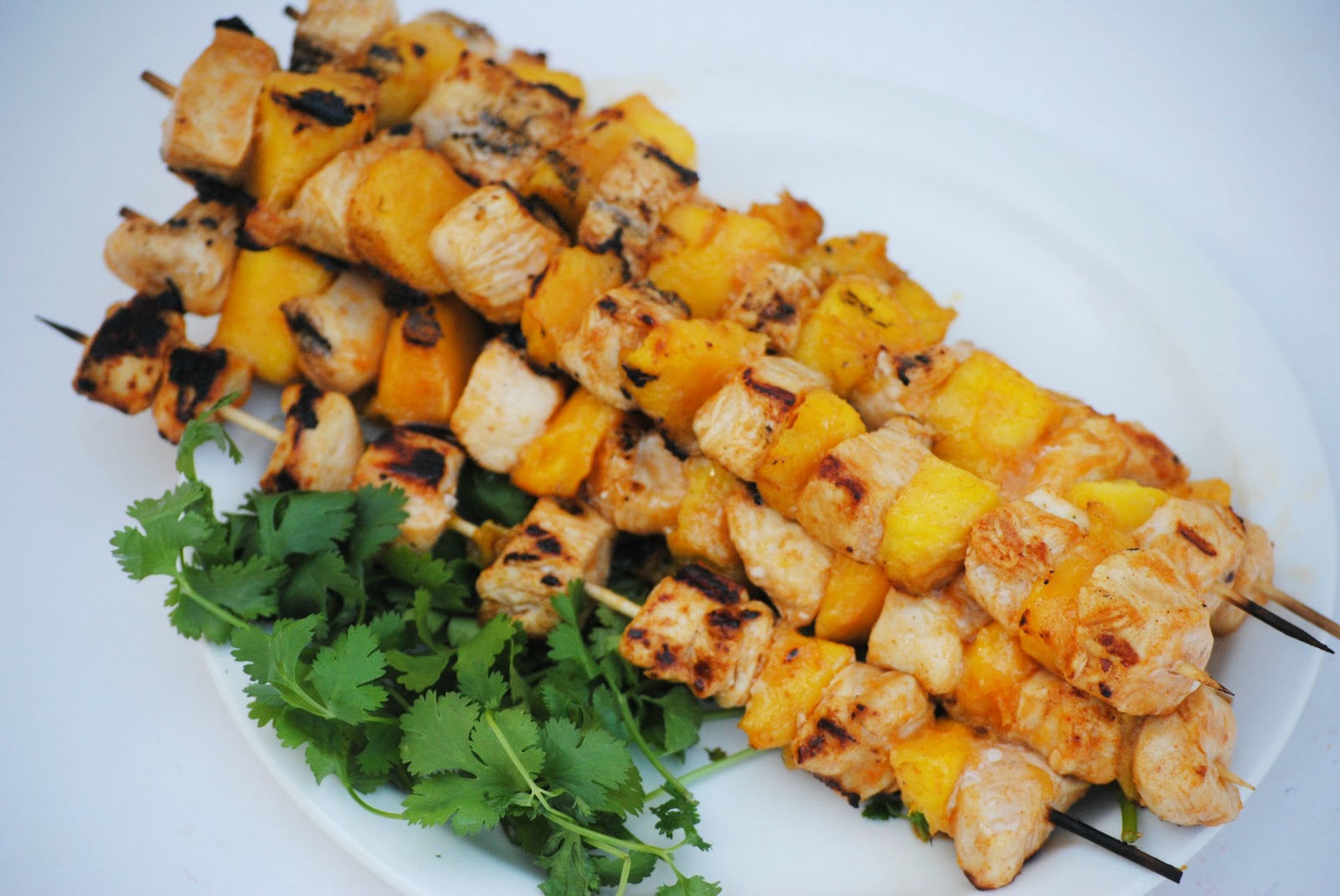 The Farm Girl Recipes ChiliLime Mango Chicken Skewers