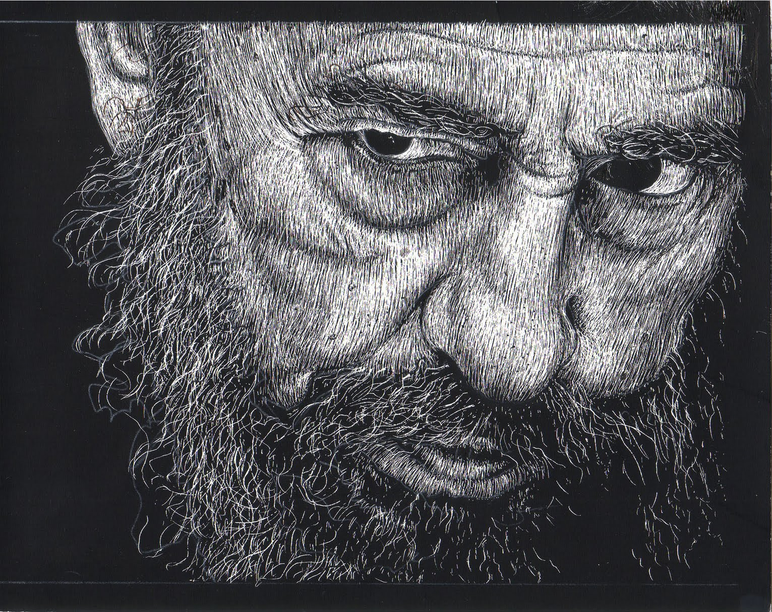 ILINDESIGNS SCRATCHBOARD DRAWING