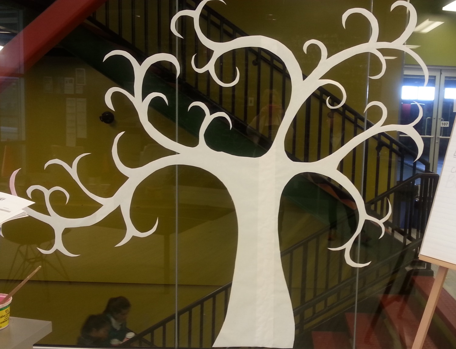 a faithful attempt: Canada 150 Whole School Maple Leaf & Tree Display