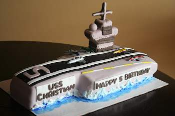 Aircraft Carrier Cake