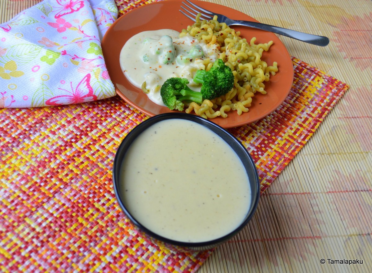 Low Fat Alfredo Sauce ~ Tamalapaku