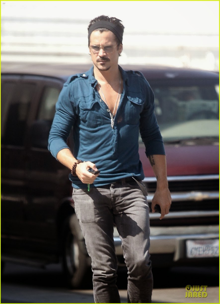 Celeb Diary Colin Farrell The Coop in Studio City