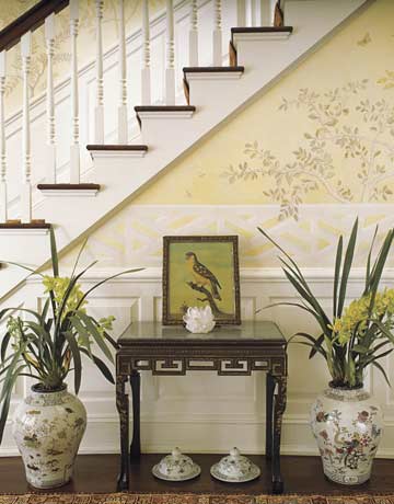 Apartment entryway mirror: colorful makeover manhattan apartment ...