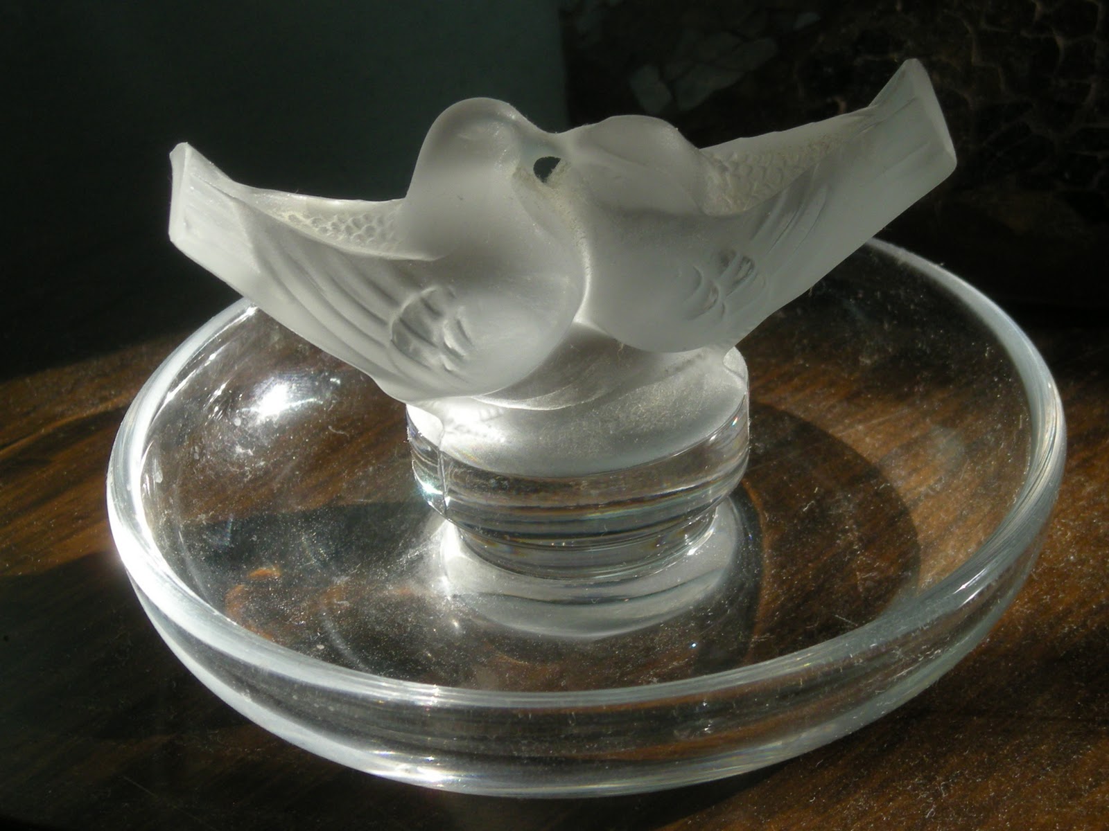 Prairie Flower Vintage Lalique Ring Holder