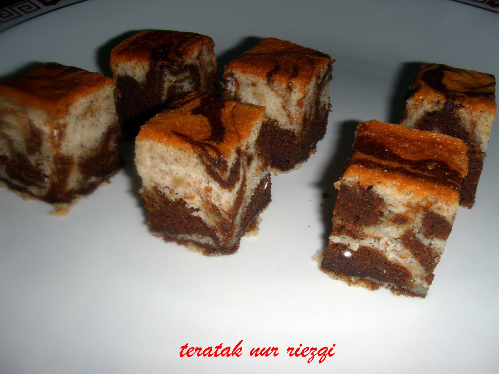 teratak nur riezqi Kek Pisang Marble Susu