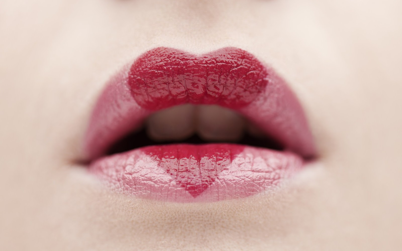 Pink Lips Red Heart Fashion Style HD Wallpaper | Love ...