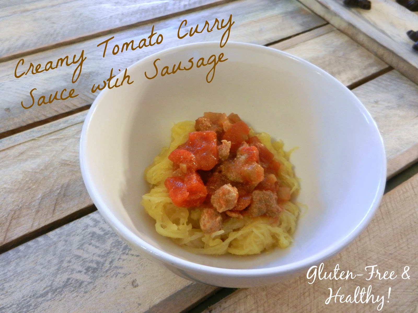 A Busy Mom's Slow Cooker Adventures Creamy Tomato Curry Sauce with Sausage GlutenFree