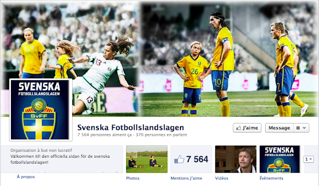 Page Facebook de la Suède