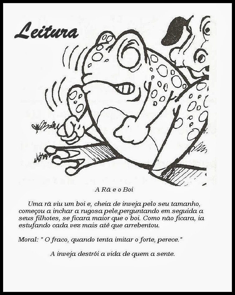 *Cantinho da Educação* "Cleides Nogueira": * FÁBULAS