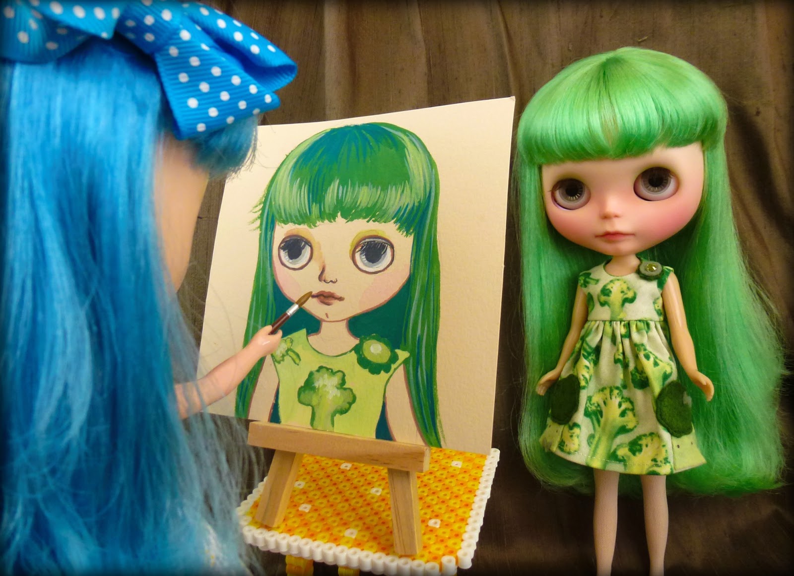 blythe doll painting