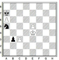 Estudio artístico de ajedrez de José Mandil, Chess-1943/44