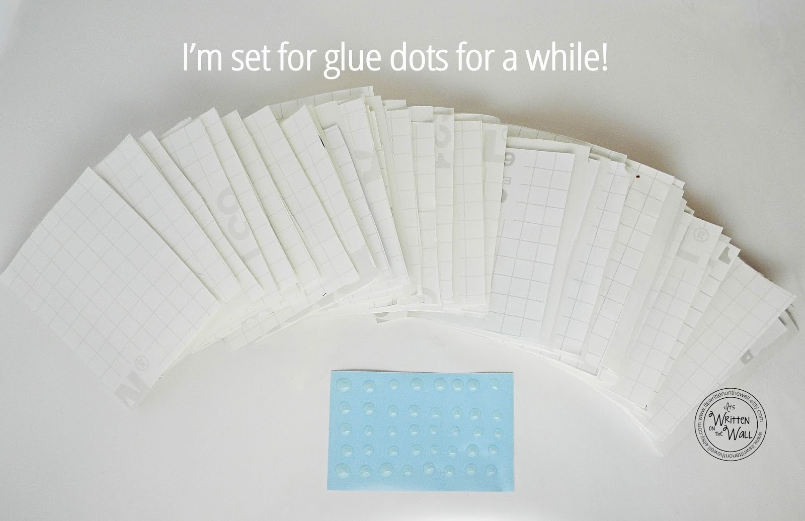 It's Written on the Wall CRAFTING SAVE MoneyMake Your Own Glue Dots