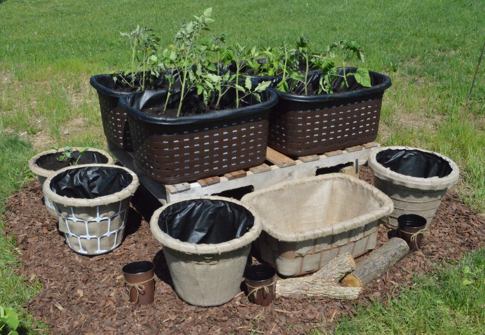 The Chic Burlap Boutique Blog Laundry Basket Gardening How to Turn