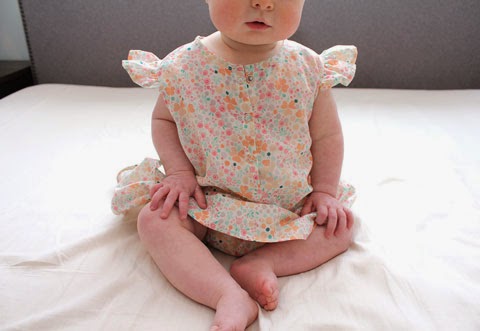 baby's first easter dress