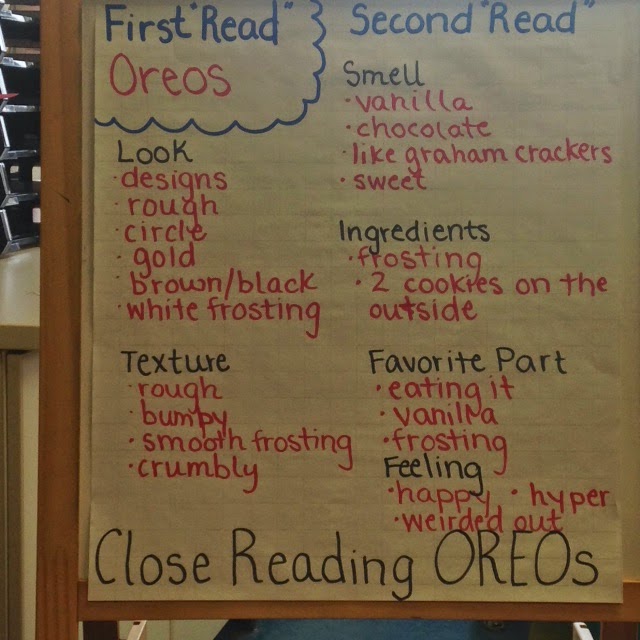 Second Grade Literacy Lovers: Close Reading with Oreos!