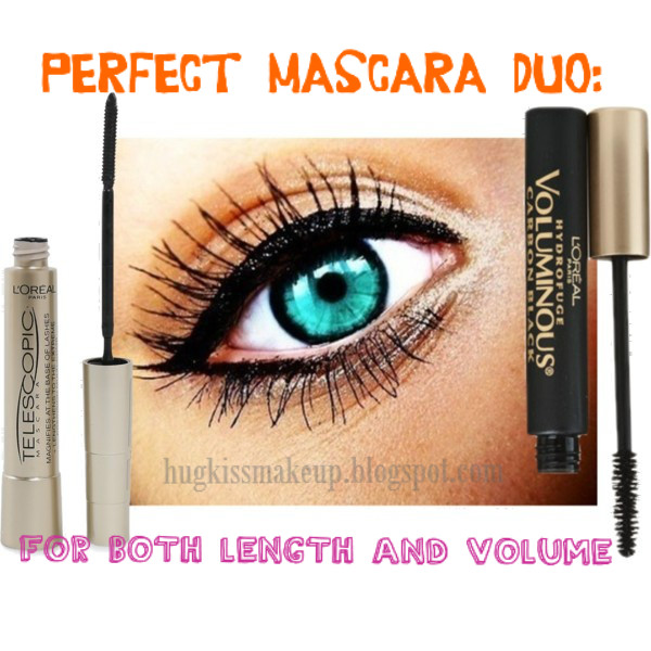 hug, kiss, makeup! Perfect Mascara Combination length and volume!
