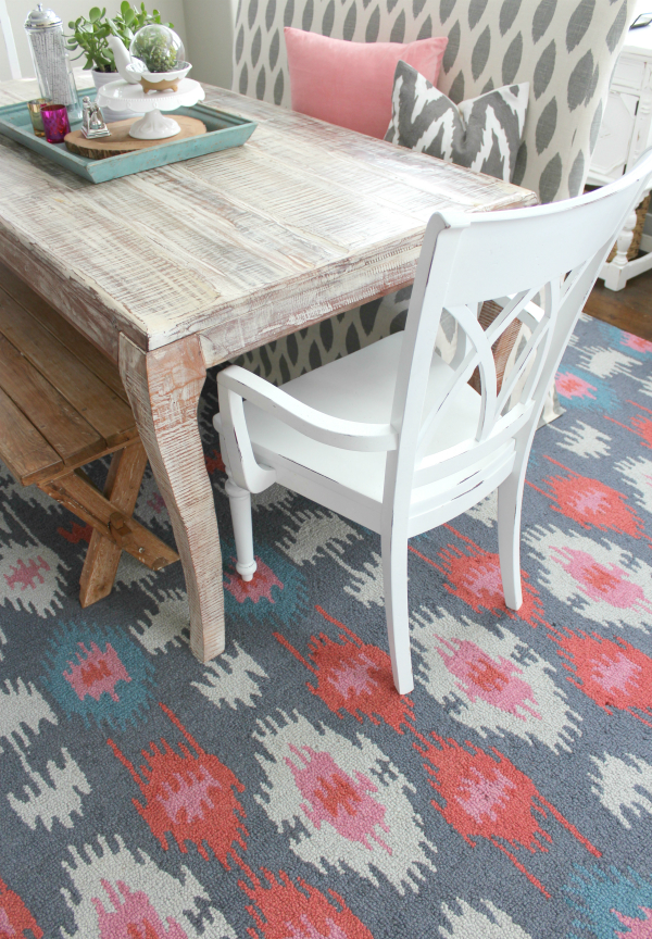 A Splash of Pink A New Kitchen Rug!