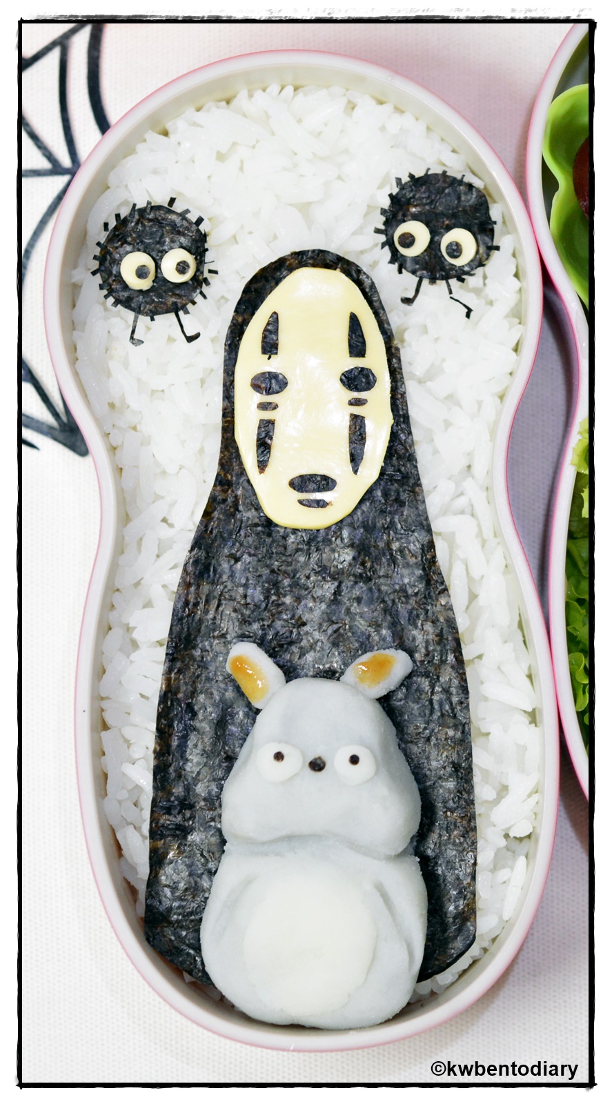 Karenwee�s Bento Diary Bento2015Oct07Halloween Spirited Away NoFace