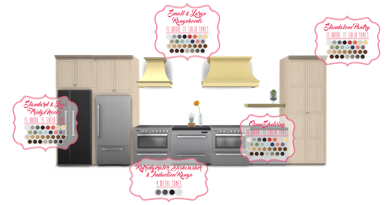 Sims 4 CC's The Best Shaker Kitchen by Peacemaker ic