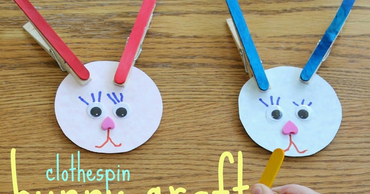 Clothespin Bunnies Still Playing School