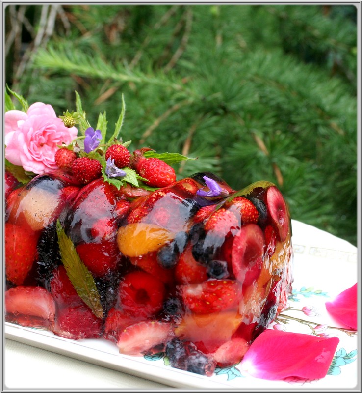 LA TABLE LORRAINE D'AMELIE TERRINE AUX FRUITS ROUGES AU MONBAZILLAC ET