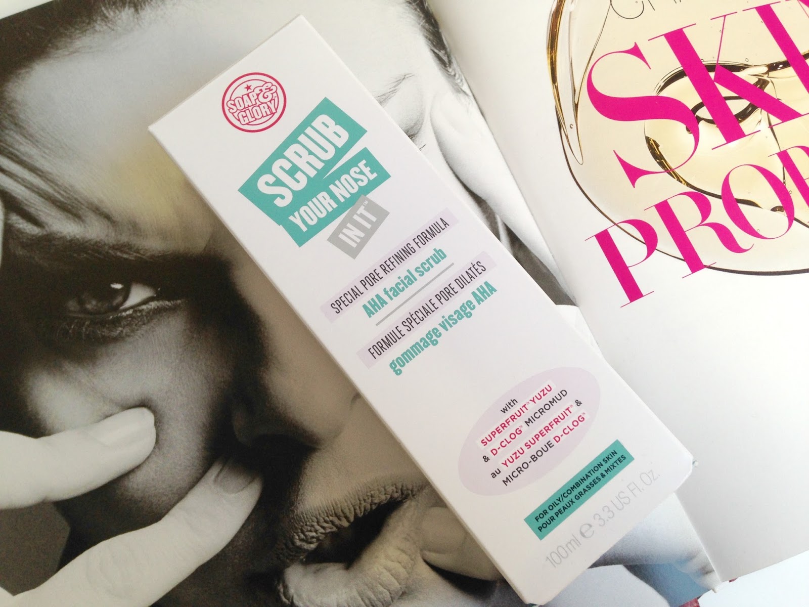 Soap & Glory Scrub Your Nose In It AHA Facial Scrub Review Freshly