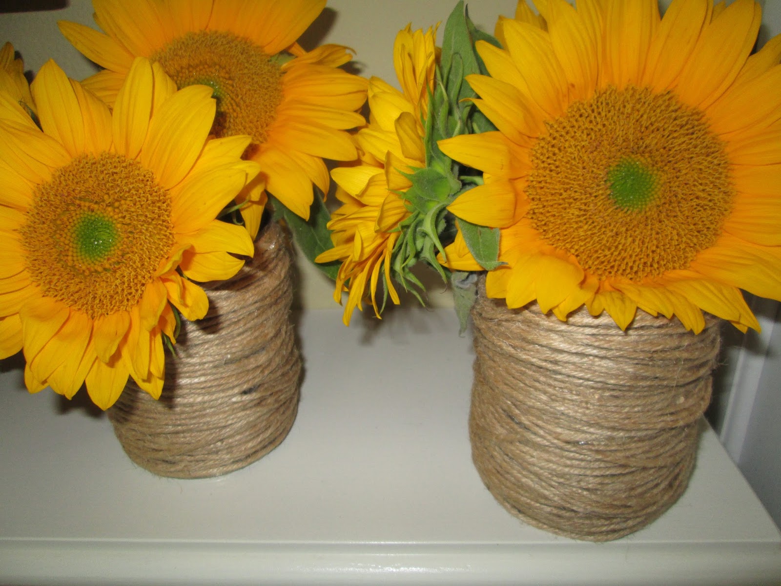 roommom27 Rope Tin Can Vases Easy DIY