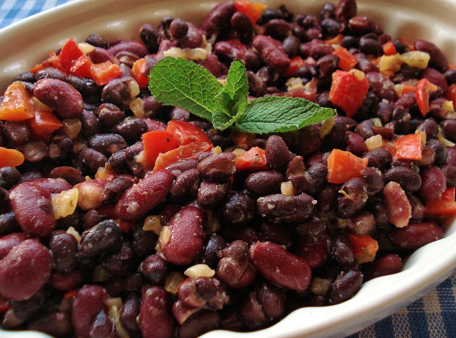 Bean Salad with a Mint Dressing GF SCD Gluten Free SCD and Veggie