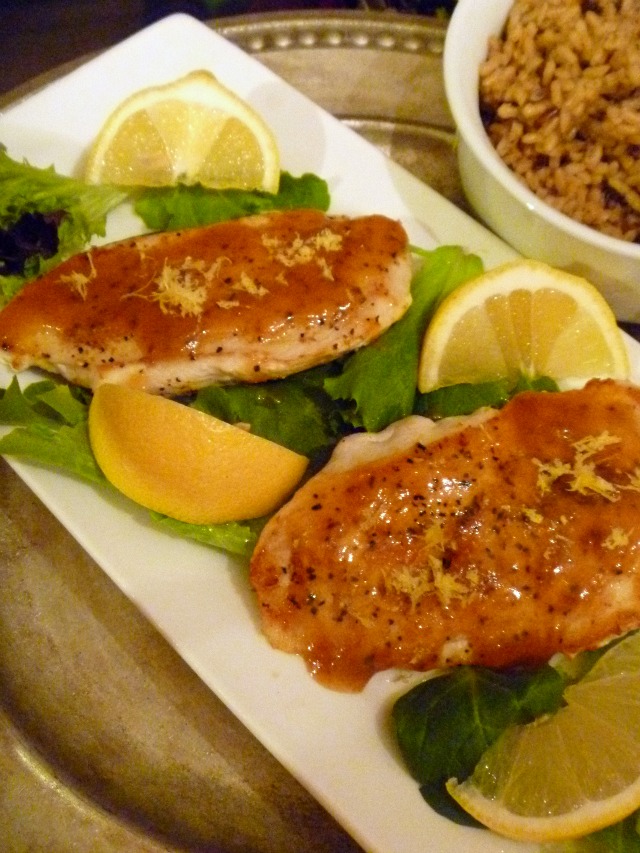 Slice of Southern Apricot Lemon Chicken