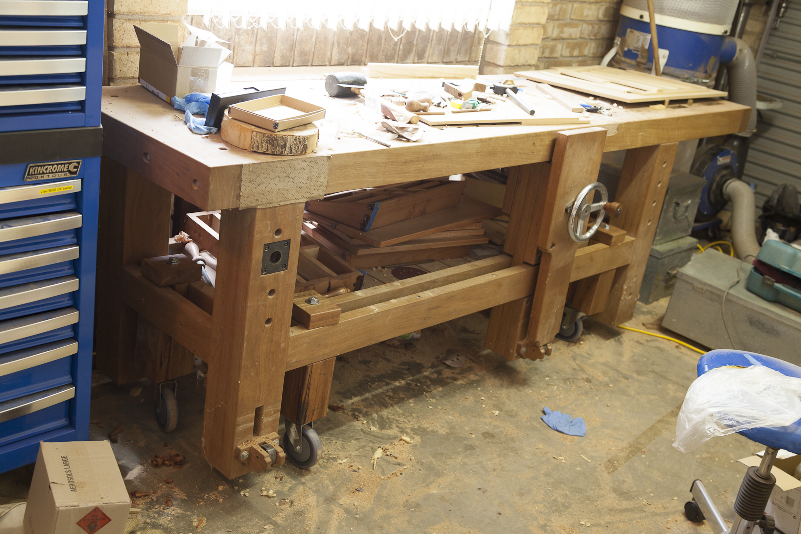  the love of wood Wheels for the Workbench
