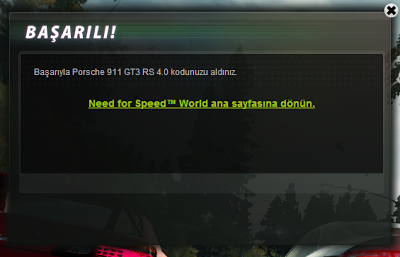 NFS World - Kalıcı Porsche 911 GT3 RS 4.0 MEGABLOCKS Kodu NFS World - Kalıcı Porsche 911 GT3 RS 4.0 MEGABLOCKS Kodu