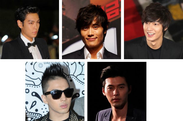 BIG BANG VIP MALAYSIA: Top5 sexiest Korean male celebs ( from her world
