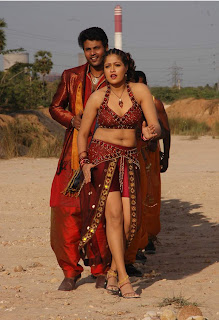Tamil Actress Meghna Hot Blouse Stills From Movie Krishna Leelai