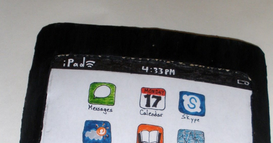 Creative Crafts Cardboard Ipad (with case)