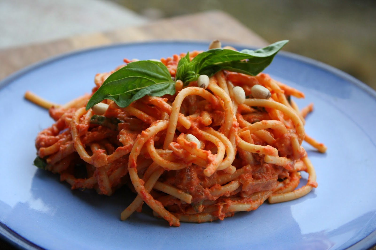 Sweet Luvin' In The Kitchen Pasta with Roasted Red Pepper Sauce