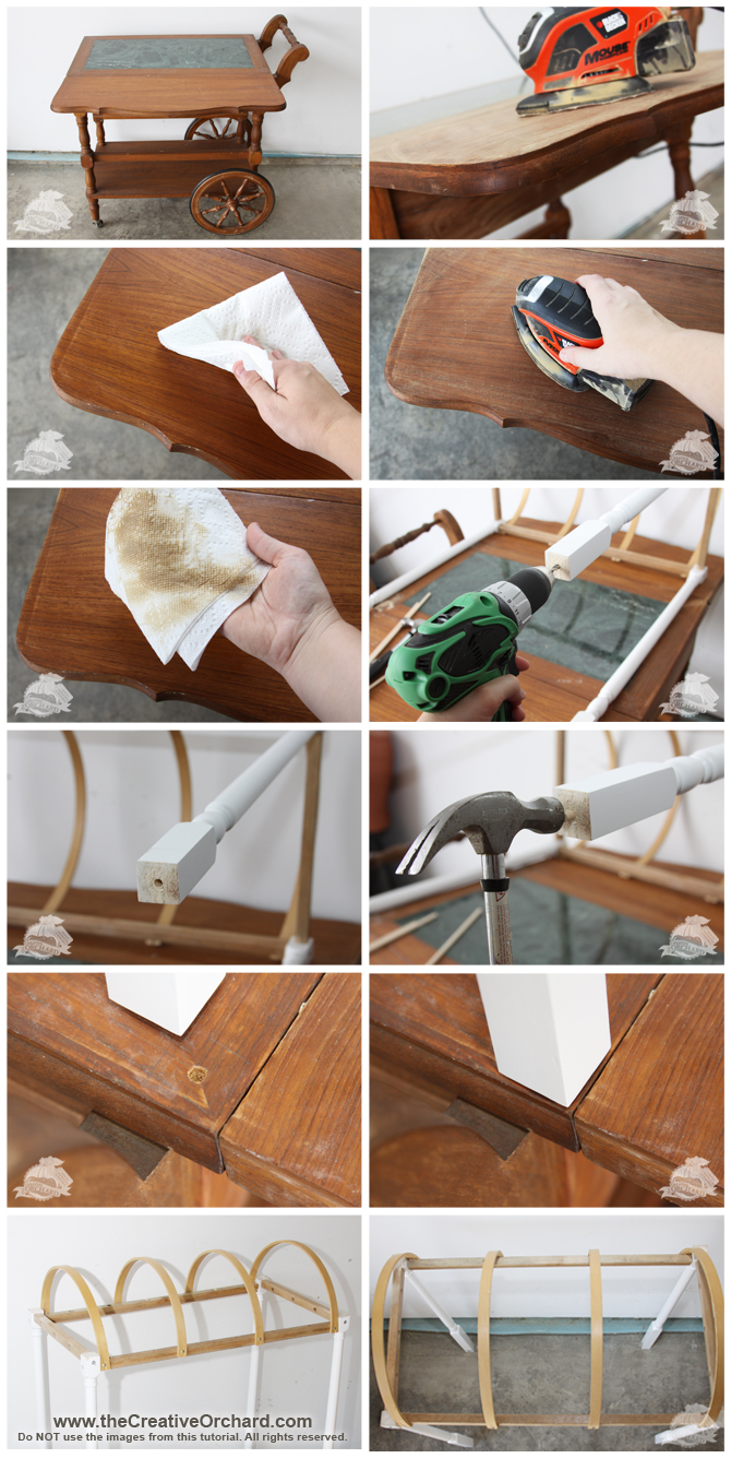 the Creative Orchard CREATE Tea Cart Makeover