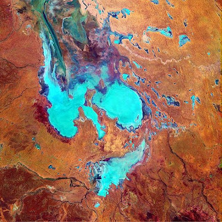 Lacul Eyre -imagine satelitara
