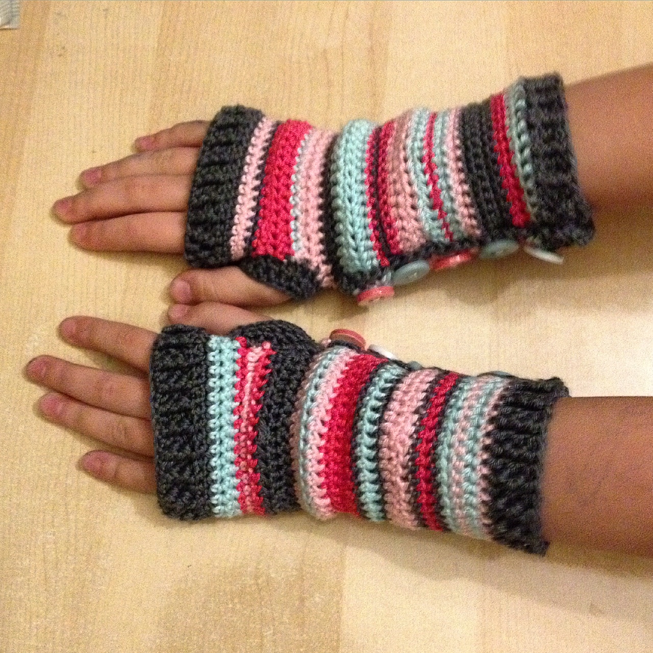 Wrist Warmers with Buttons